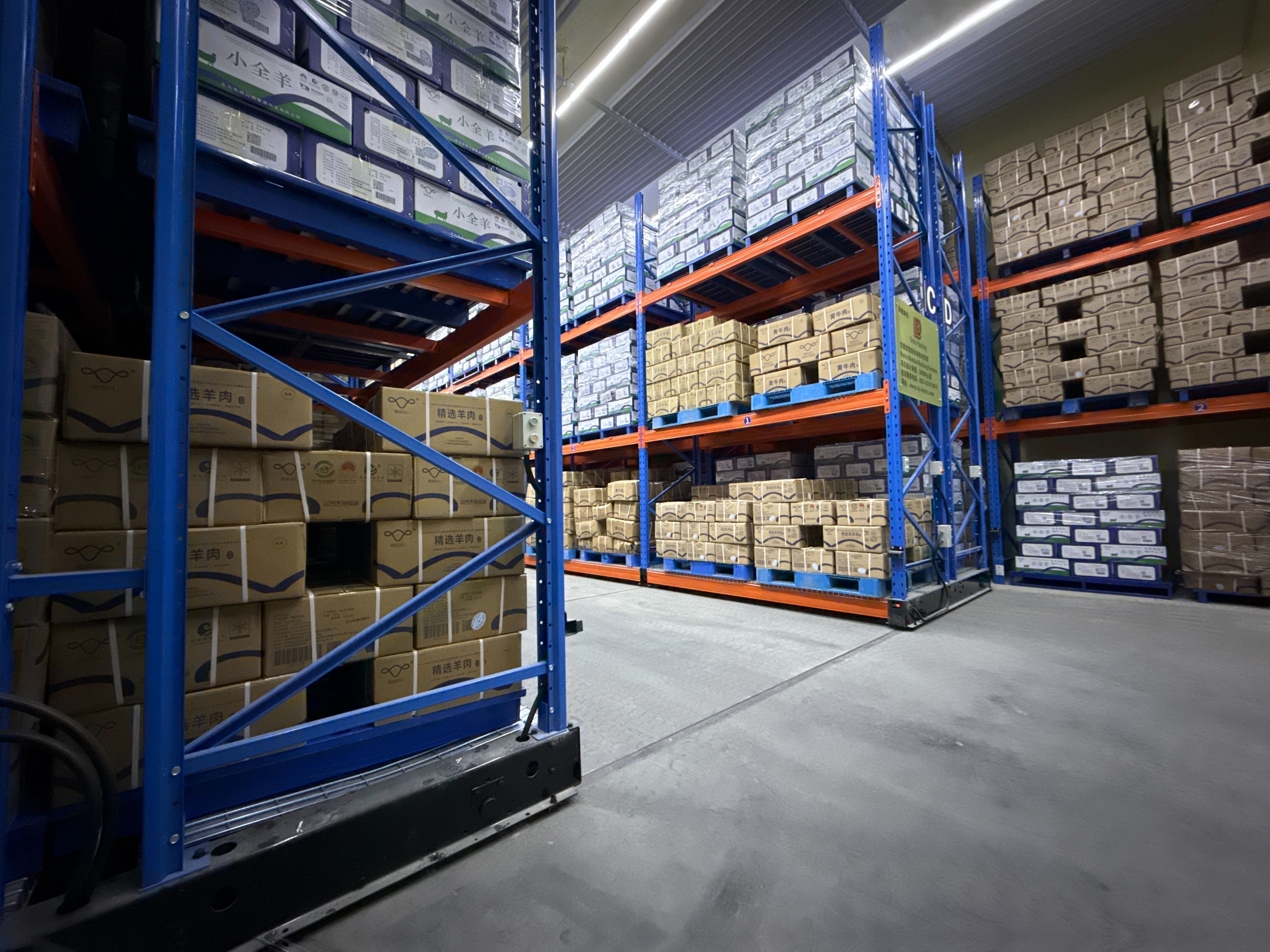 رفوف متنقلة التخزين البارد